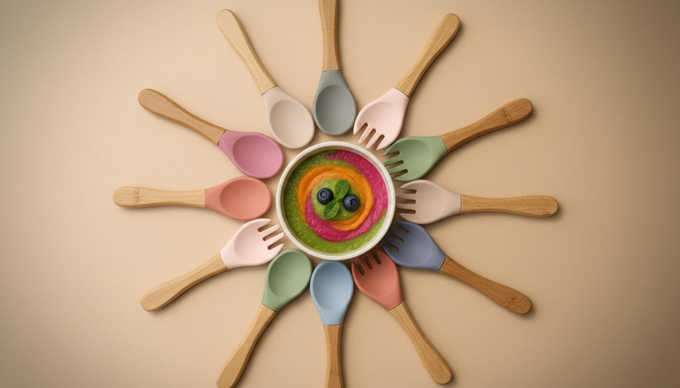 Fox Silicone Kids Tableware Set: Plate, Bowl & Utensils
