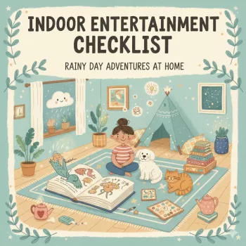 Printable Indoor Activity Checklist for Calm, Creative Kids